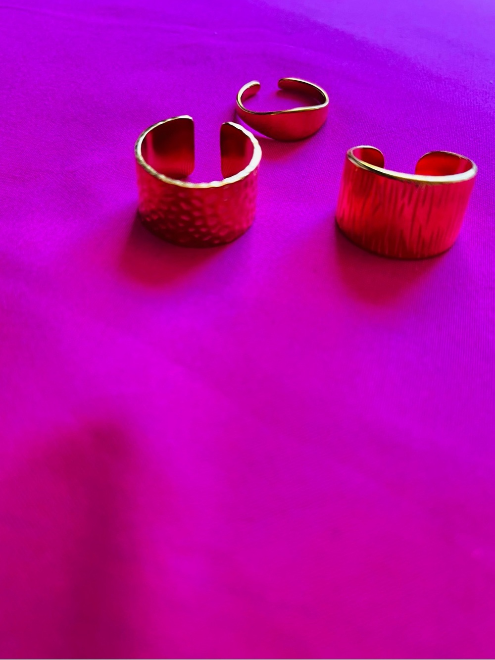 3pc bohemian gold ring set